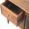 Spindle Beaded Bedside Table