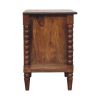 Spindle Beaded Bedside Table