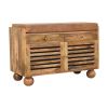 Oakridge Leather Shoe Cabinet