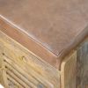 Oakridge Leather Shoe Cabinet
