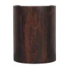 Velvet Mocha Round Side Table