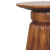 Amber Oak Round Side Table