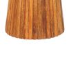 Amber Oak Round Side Table