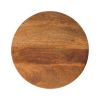 Amber Oak Round Side Table