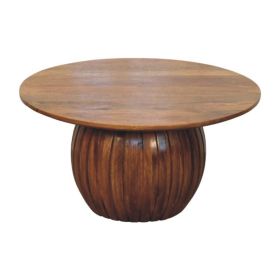 Round Fluted Coffee Table