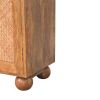 Arched Rattan Two-Door Sideboard