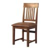 Leather Slatted Dining Chair