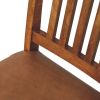 Leather Slatted Dining Chair
