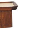 Travertine Top Tray Coffee Table