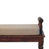 Spindle Cushioned Entryway Bench