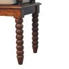 Spindle Cushioned Entryway Bench