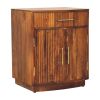 Milan Fluted Bedside Cabinet