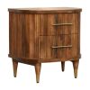 Curved 2 Drawer Bedside