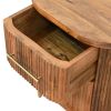 Curved 2 Drawer Bedside