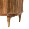 Curved 2 Drawer Bedside