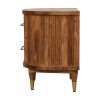 Curved 2 Drawer Bedside