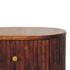 Curved Fluted Bedside Chest