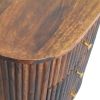 Curved Fluted Bedside Chest