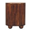 Curved Fluted Bedside Chest