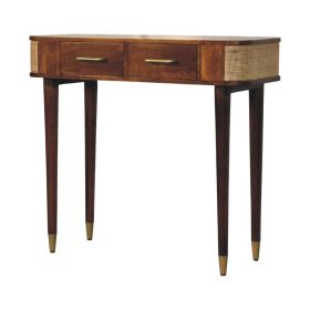Belmont Cane Edge Console Table