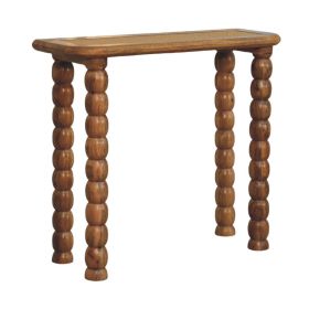 Spindle Rattan Console Table