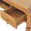 Curved Open Shelf Writing Desk