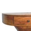 Pedestal Curved Bedside