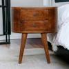 Chestnut Rounded nightstand Table