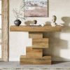 Modern Farmhouse 42-inch Entryway Accent Sofa Table in Light Brown Wood Finish