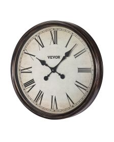 Wall Clock 20 in Roman Numerals Battery Operated Silent Clocks for Living Room
