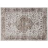 8x10 Area Rug, Vintage Machine Washable Rug, Non-Slip Floor Carpet for Living Room, Bedroom, Dining Room, Tan