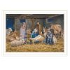 Trendy Decor 4U The Greatest Gift of All - The Birth of Christ White Framed Wall Art for Living Room, Nativity Wall Art Print for Home Decor, Bedroom