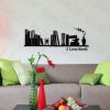 I Love Books - Hemu Large Wall Decals Stickers Appliques Home Decor 19.7 BY 27.5 Inches