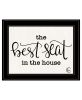 "The Best Seat in the House" by Fearfully Made Creations, Ready to Hang Framed Print, Black Frame