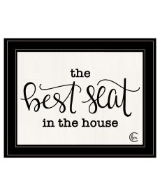 "The Best Seat in the House" by Fearfully Made Creations, Ready to Hang Framed Print, Black Frame