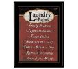 "Laundry Rules" by Linda Spivey, Ready to Hang Framed Print, Black Frame