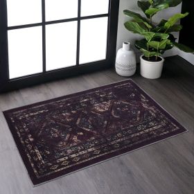 Naar 2x3 Machine Washable Area Rugs, Low-Pile, Non-Slip, Non-Shedding, Foldable, Kid & Pet Friendly, Area Rugs for living room, bedroom, kitchen, din