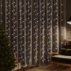 Curtain Fairy Light Cool White Plastic 9.8 x 9.8 ft