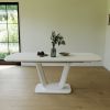Grey white dining table