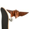 Ash Wood Skateboard Wall Mount Wings Rack for Hanging Skateboards Penny Board Skateboard Accessories Cool Things for Your Deck Skateboard Display Wal