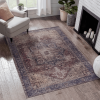 LOOM & LUXE 5x8 Area Rugs for Living Room, Washable Rug, Low-Pile, Non-Slip, Non-Shedding, Foldable, Kid & Pet Friendly - Area Rugs for living room,