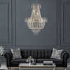 Golden Crystal Chandelier, Large Modern Luxury Chandelier
