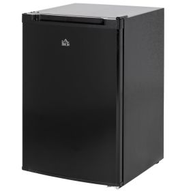 Upright Freezer, 3 Cu Ft Small Freezer with Reversible Single Door, Adjustable Thermostat for Home, Apartment, Black
