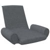 Floor Chair Dark grey Fabric (100% polyester), metal Compact