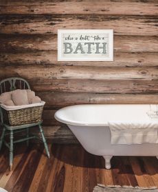 "When in Doubt Take a Bath" By Susie Boyer, Ready to Hang Framed Print, White Frame