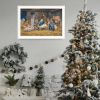 Trendy Decor 4U The Greatest Gift of All - The Birth of Christ White Framed Wall Art for Living Room, Nativity Wall Art Print for Home Decor, Bedroom