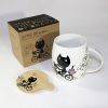 SYNC - [Kitty Bike] Coffee Mug / Wood Lid (4.2 inch height)