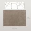 6x9 Area Rug, Luxurious Faux Fur Rug, Non-Slip Floor Carpet for Living Room, Bedroom, Dining Room, Tan