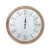 D32.3" Grant Oversized Wall Clock with Fir Wood Frame