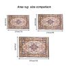 Area Rug 6x9 Vintage Bohemia Large Persian Non-slip Washable Rug For Living Room Kitchen Bedroom Living Room Flower Design Blue/Gold